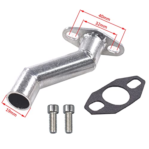 Short Offset Intake Manifold with Gasket for Motorized Bicycles