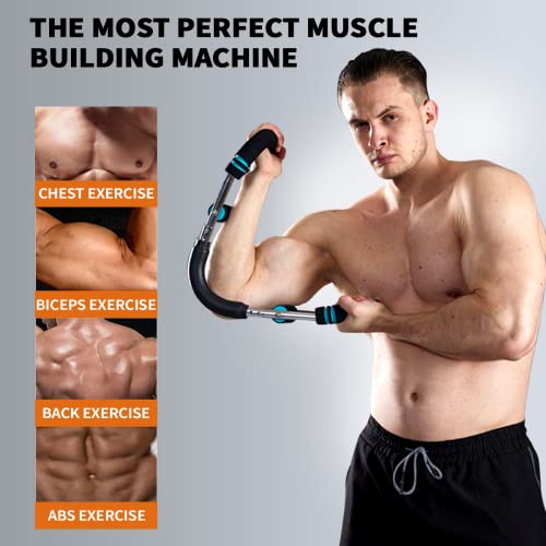 Adjustable Chest Trainer - 60-110Lbs Twister Arm Trainer - Blue