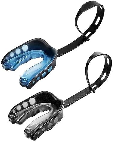 Skiennix Sports Mouth Guard - 2 Pack for Kids | Football, Basketball, Lacrosse & MMA - Includes Strap & Box