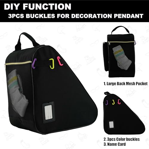 Skate Bag for Ice, Inline, Roller & Quad Skates - Waterproof & Durable