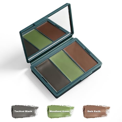 3-Color Woodland Camo Face Paint Kit - Huntsman Edition