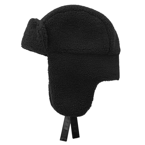 Faux Alpaca Wool Trapper Hat for Men & Women - Grey