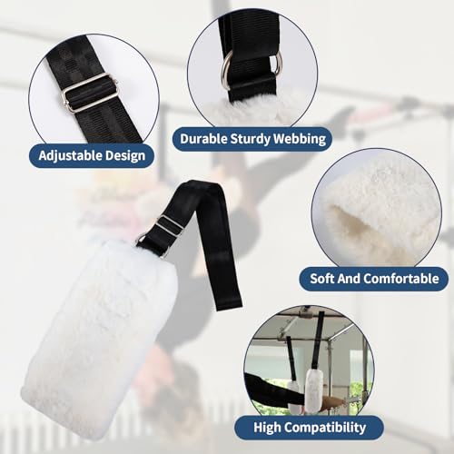 Adjustable Pilates Straps - Plush Cuffs for Home Gym