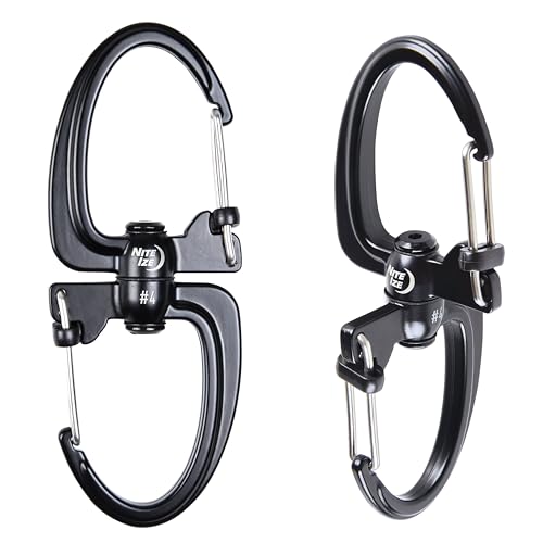 S-Biner 360 SlideLock Dual Carabiner - Swivel Design, Black