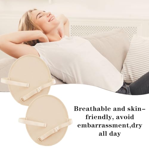 Reusable Armpit Sweat Pads - 2 Pairs, Adjustable & Breathable