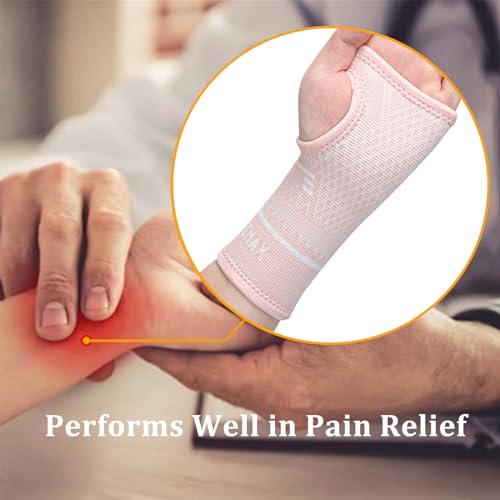INDEEMAX Copper Wrist Compression Sleeve 1 Pair, Comfortable Hand