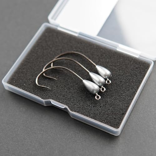 Tube Jig Heads for Bass Fishing - 3/16oz 3/0 Hooks, 15 Pack
