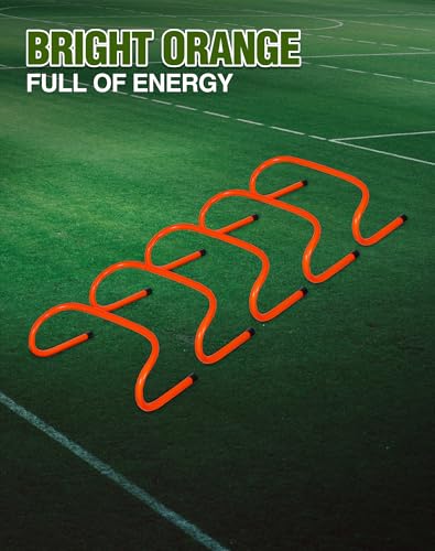 Agility Hurdles Training Equipment Set - 10 Pack Orange