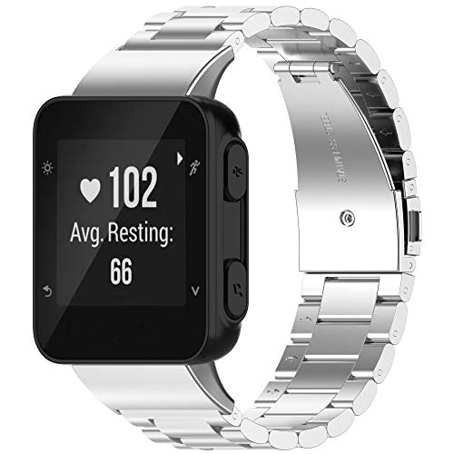 Stainless Steel Replacement Watch Band for Garmin Forerunner 35 - Silver