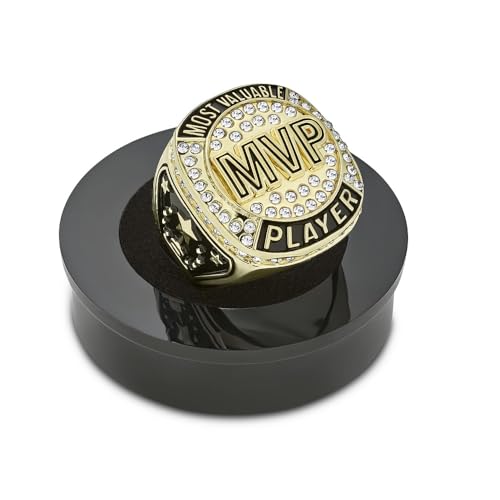 MVP Championship Trophy Ring Award with Display Chain & Stand