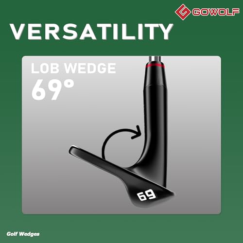 Premium Forged Full Face Golf Wedge - 69 Degree Black