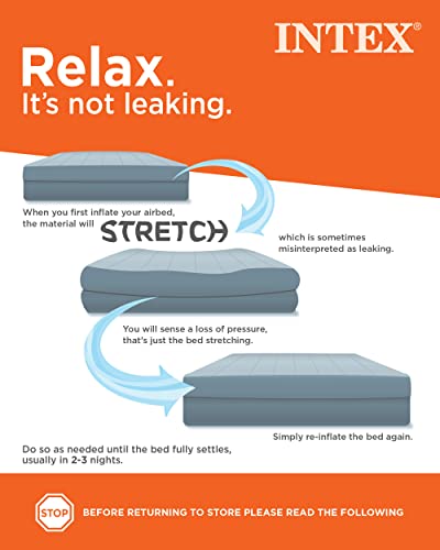 Dura-Beam Standard Downy Air Mattress - Twin Size 10in Height