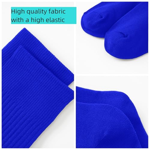 Youth Baseball & Softball Socks with Adjustable Belt - Royal Blue