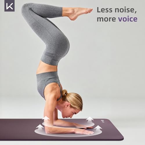 KEEP 15mm Thick NBR Yoga Mat 72x32 Purple, Extra Wide Non-Slip for Yoga, Pilates & More