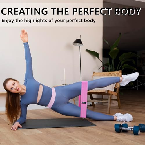 Fabric Resistance Bands Set - 3 Levels for Strength Training