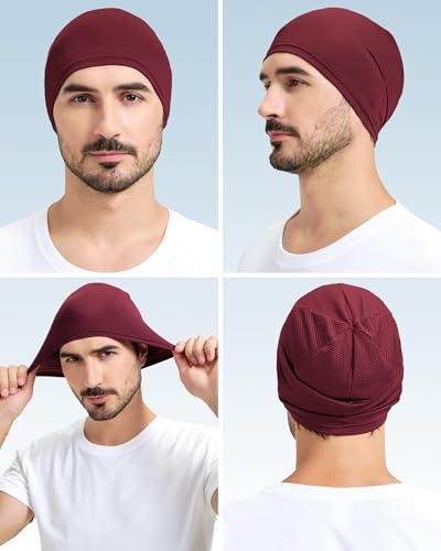 Cooling Skull Cap for Men & Women - 3D Mesh Beanie - Set F