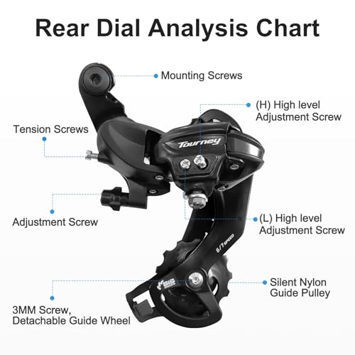 RD-TY300 6/7 Speed Rear Derailleur for Mountain & Road Bikes