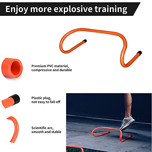 Agility Ladder and Hurdles Training Set with 10 Cones - Orange