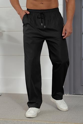 Rela Bota Men's X-Large Black Cargo Jogger Pants with Drawstring