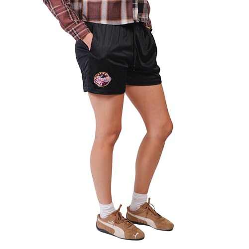 WNBA Women's Super Soft Basketball Shorts - Indiana Fever, Large, Black