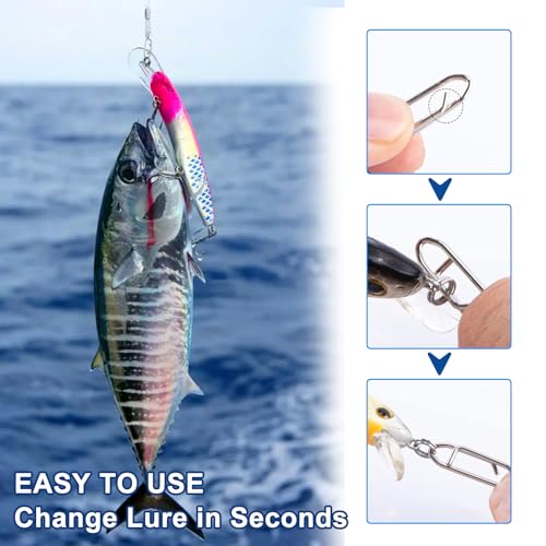 Fishing Power Clips, Speed Clips for Lure Quick Change