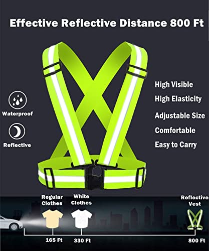 High Visibility Reflective Vest for Night Running, Walking, Cycling