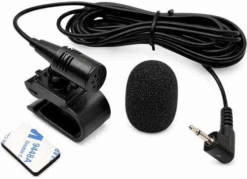 2.5mm Microphone for Pioneer Car Stereo - Replacement Dash Microphone, 9FT Cable