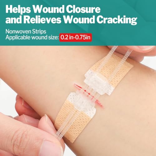 28-Pack Wound Closure Strips - Butterfly Bandages & Emergency Kit