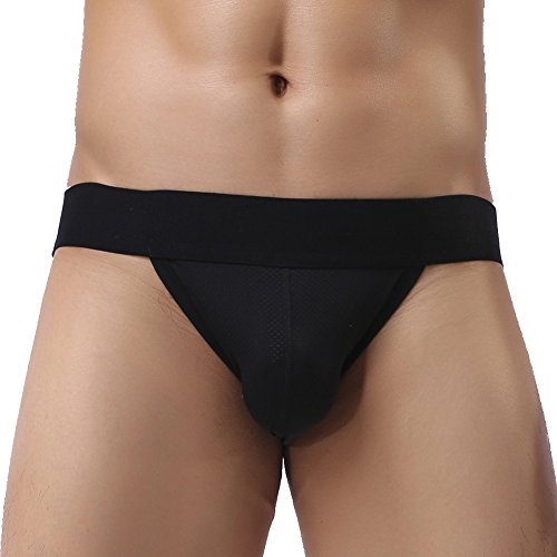 Men's Athletic Supporter Jockstrap Underwear - X-Large Black