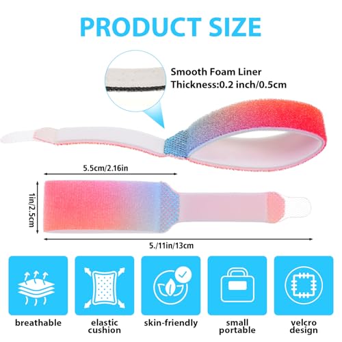 10 Pcs Washable Finger Buddy Tape Straps - 13cm Gradient