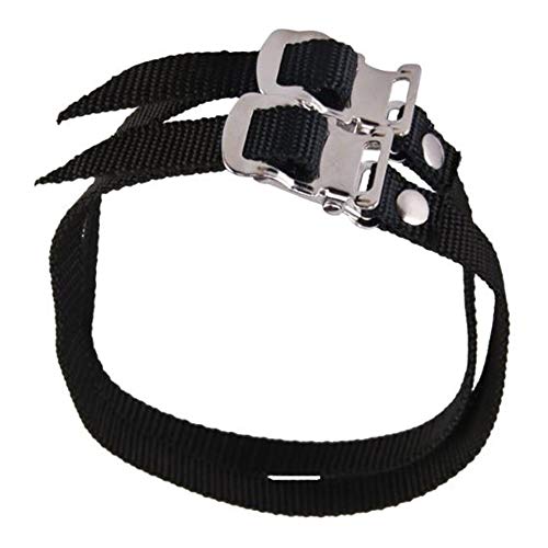 4 Pcs Universal Bike Pedal Toe Straps with Clamp Lock - 50cm