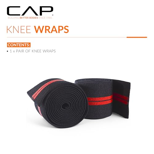 Adjustable Elastic Knee Wraps for Weightlifting & Powerlifting - Support & Pain Relief