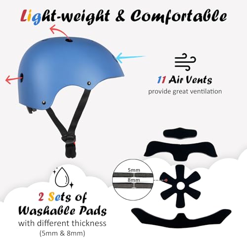 Adjustable Kids Bike Helmet - Multi-Sport Safety Gear for Ages 2-14