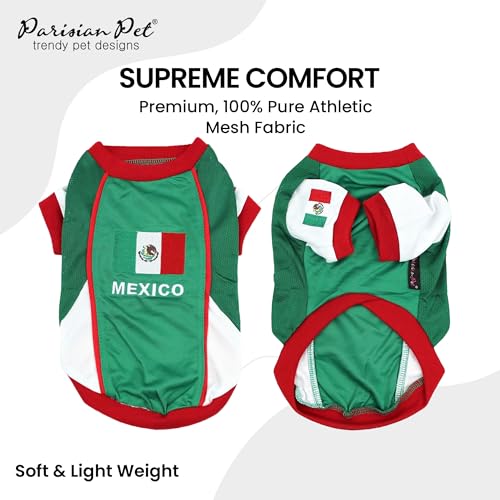 Mexico Dog Jersey - Breathable Mesh Puppy Soccer Shirt - XS