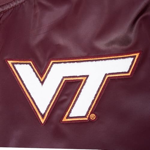 NCAA Men's Classic Chenille Satin Jacket - Virginia Tech Hokies - X-Large