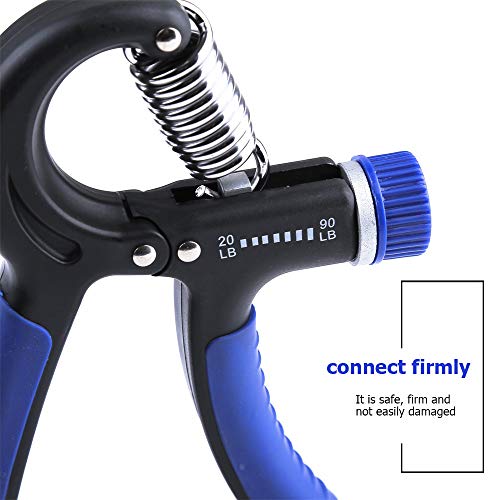 Adjustable Hand Grip Strengthener - 2 Pack Forearm Exerciser 20-90lbs