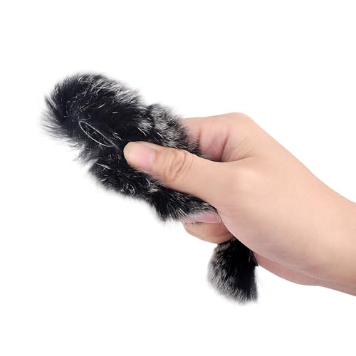 Bowstring Silencer - Black with White Otter Hide Dampener