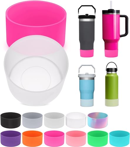 2PCS Silicone Boot for Stanley Quencher Adventure - Clear & Rose