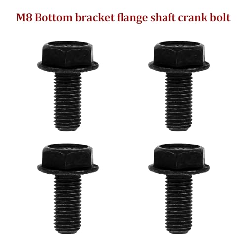 Bicycle Bottom Bracket Bolts - M8 x 18mm Crank Fixing Screws - 4 Pcs
