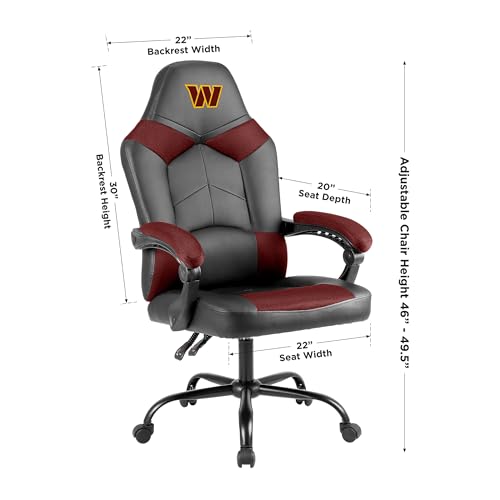 Oversized Office Chair with Memory Foam - Washington Commanders