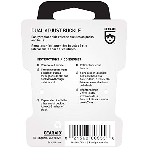 Dual Adjust Buckle Kit - 3/4” Replacement for Gear