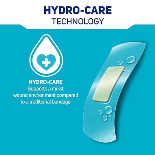 Hydrocolloid Gel Pad Bandages - Clear Waterproof, 40 Count