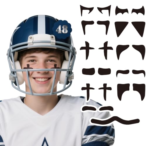 Eye Black Stickers - 48 Pairs for Sports & Parties