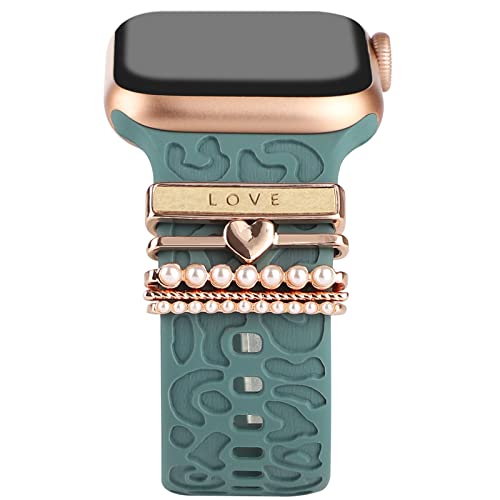 Decorative Rings Loops for Apple Watch - Love Rose Gold