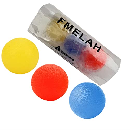 Hand Exercise Balls - Stress Relief & Strength Training - 3 Resistance Levels