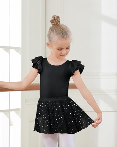 Chiffon Wrap Tutu Skirt for Girls - Fluffy Ballet Dress 10-11 Years / Pink