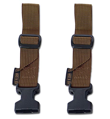 USA Made Tan Pigtail Rifle Sling Connector Set for S2Delta Slings
