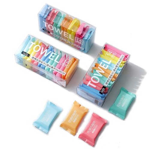 Compressed Disposable Towel Tablets - Portable Travel & Camping Towelettes
