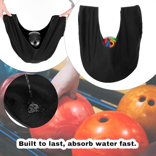 Bowling Ball Polisher Bag with Seesaw Cleaning Motion - Black