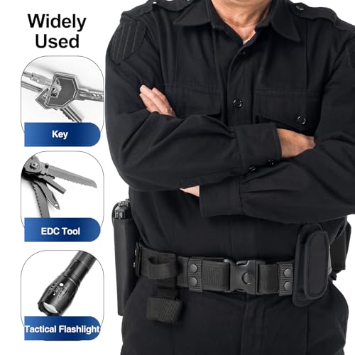 Duty Belt Keepers - 4 Pack 1680D Nylon Tactical Belt Accessories, 2¼-Inch